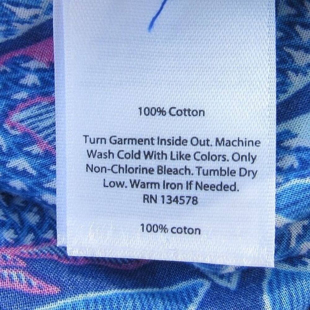 Vineyard Vines Girls M 10-12 Fish Print Tunic Royal Blue Cotton Style 7W0152 - Picture 10 of 16